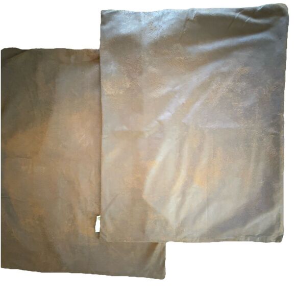 Hiend Accents Rustic Embroidered Textured Set Of 2 Standard Pillow Shams 27x21 - Picture 12 of 16